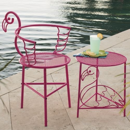 Pink patio chairs 1