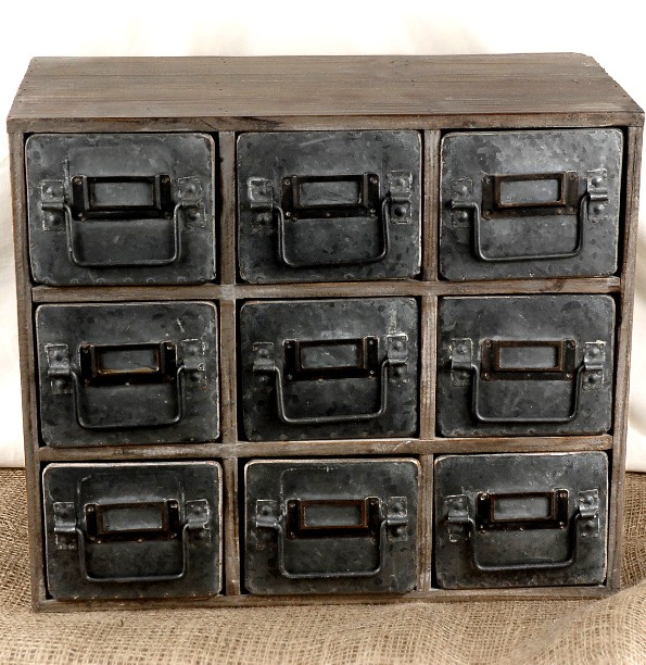 Decorative metal storage bins 1