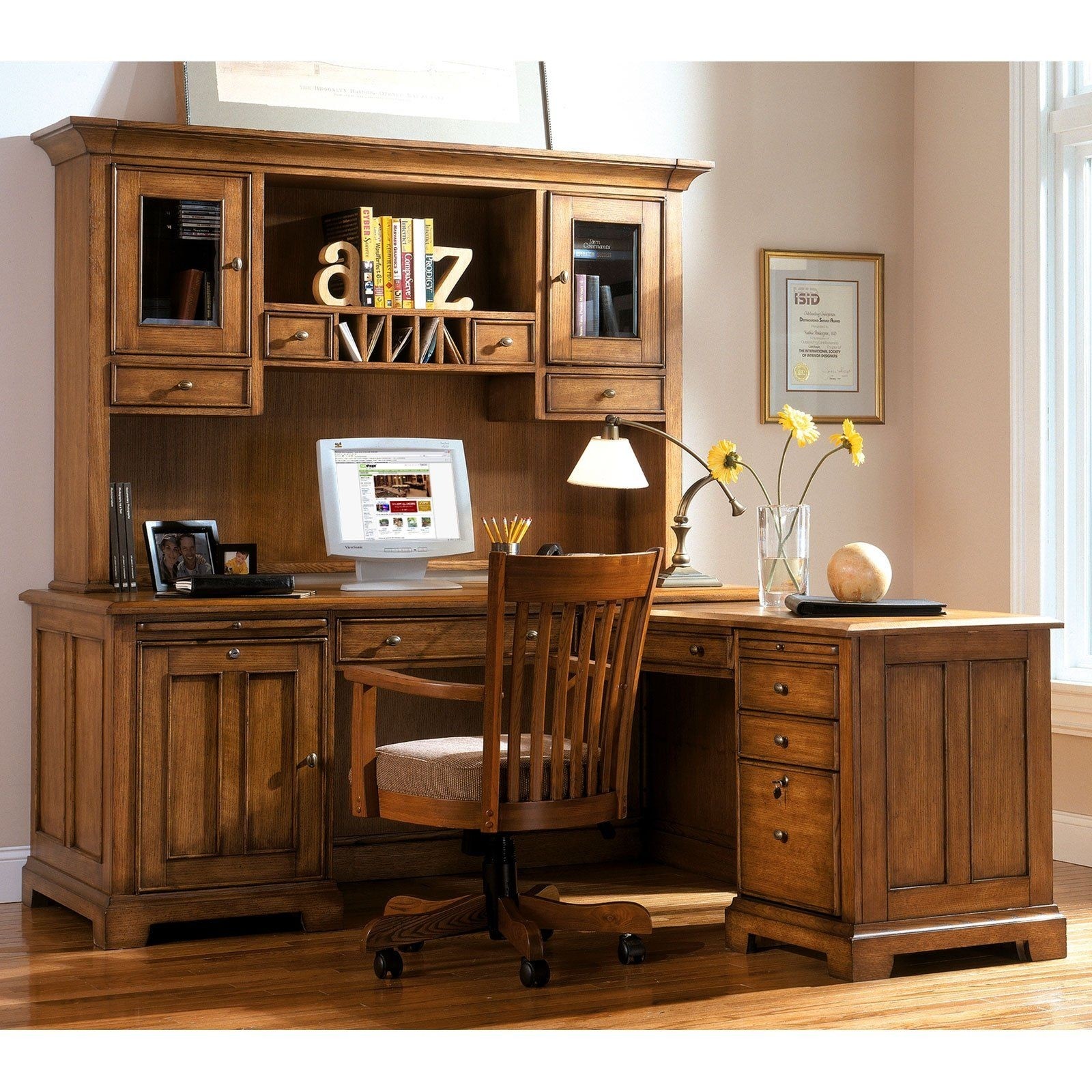 Oak study desk