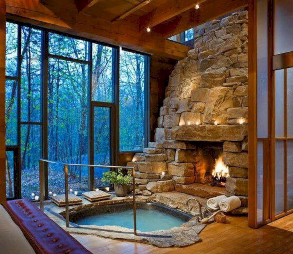 Pool with hot tub 28
