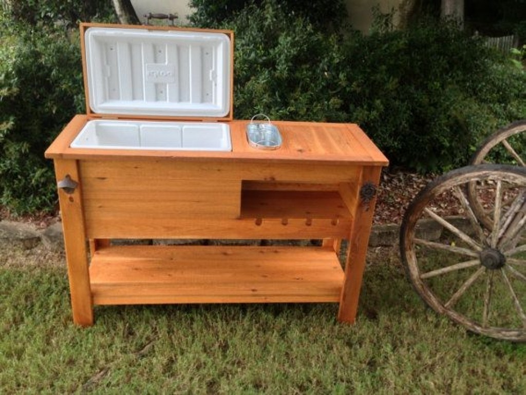 Rustic Cooler Barn Wood Cooler Sports