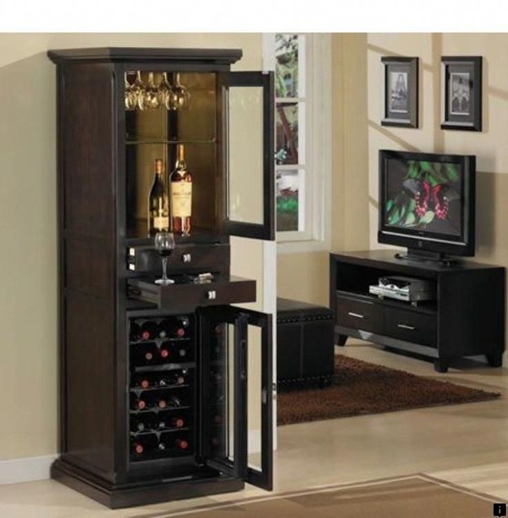 Bar with refrigerator