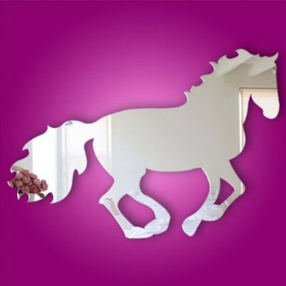 BestGrew® Kids Acrylic Mirror Horse Kids Room Decal Art Mural Wallpaper Wall Decal Wall Sticker