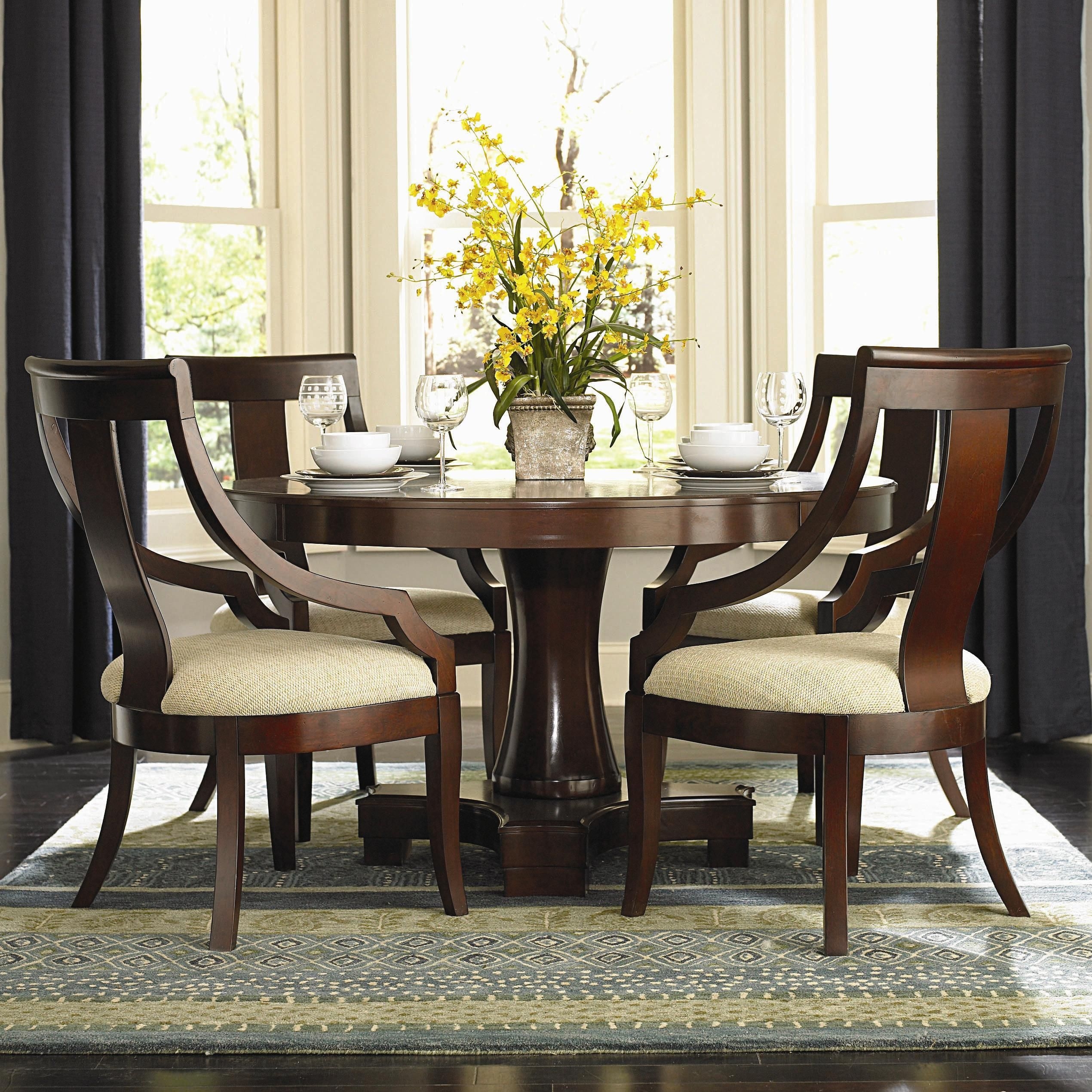 Cherry wood round table