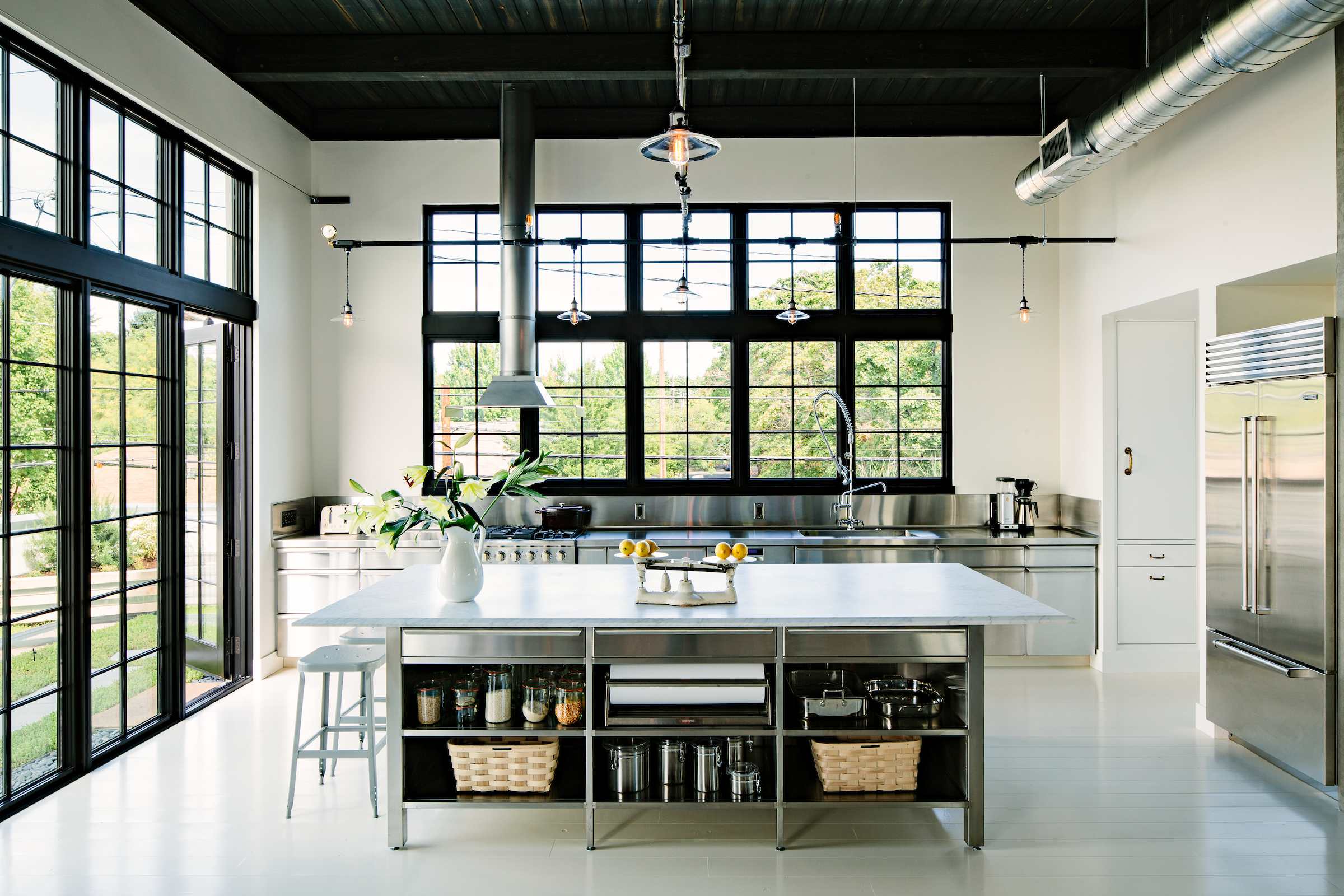 Commercial kitchen islands