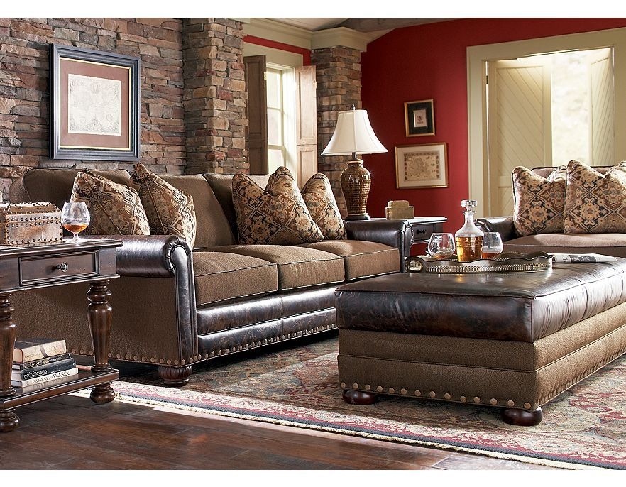 Gray nailhead sofa