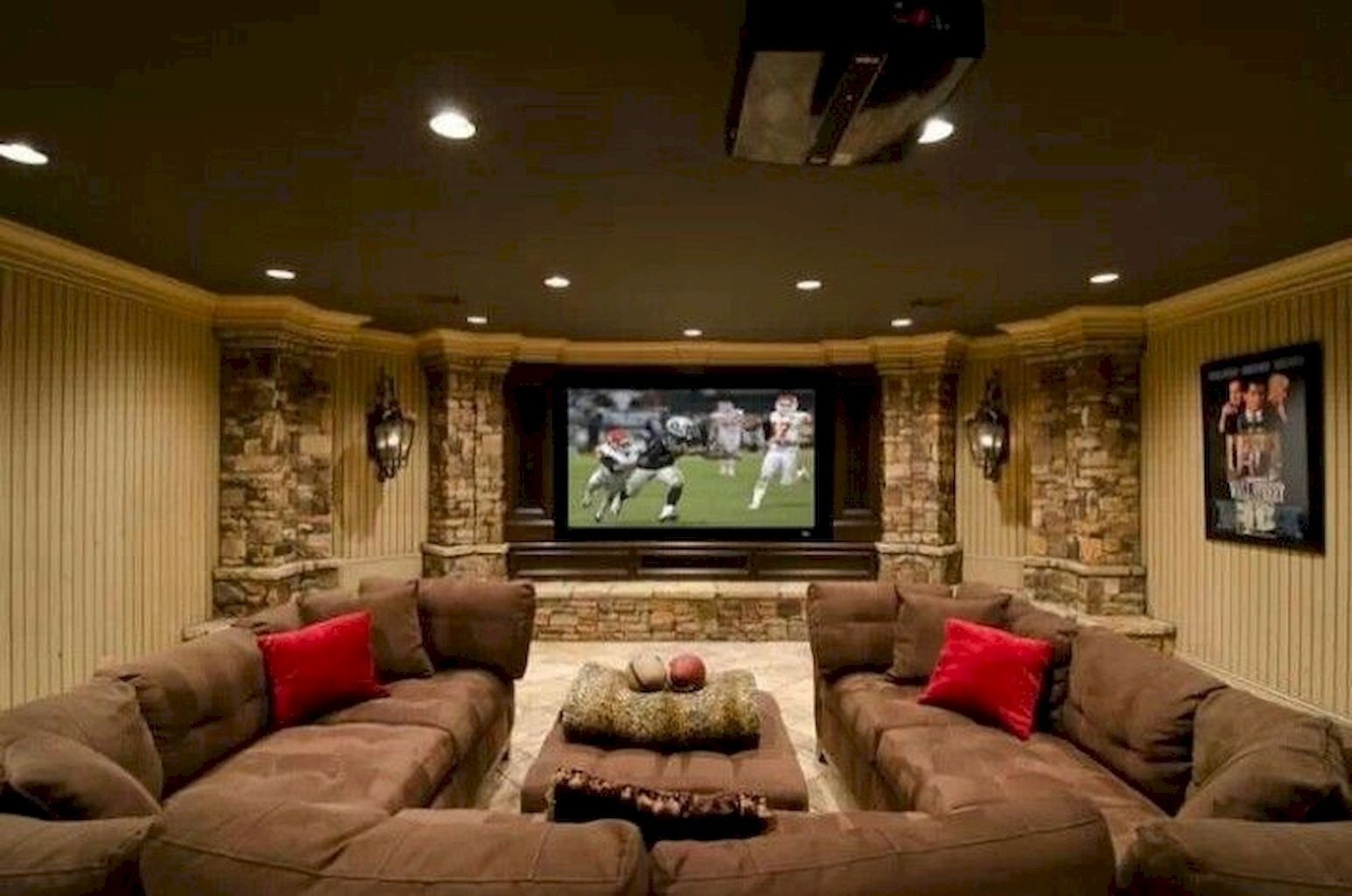 Home theater sectional sofas