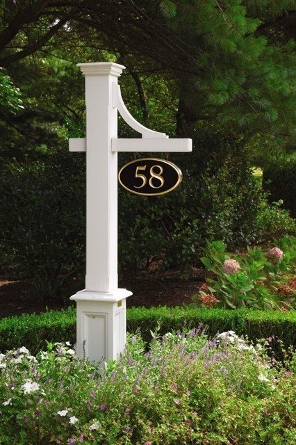 House number solar light