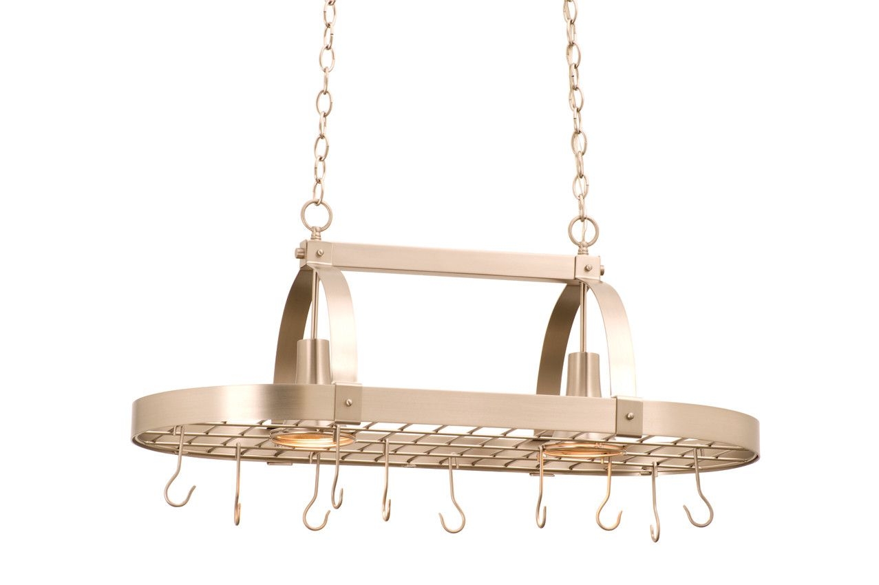 Kalco 3616SN Contemporary 2-Light Potrack, Satin Nickel Finish