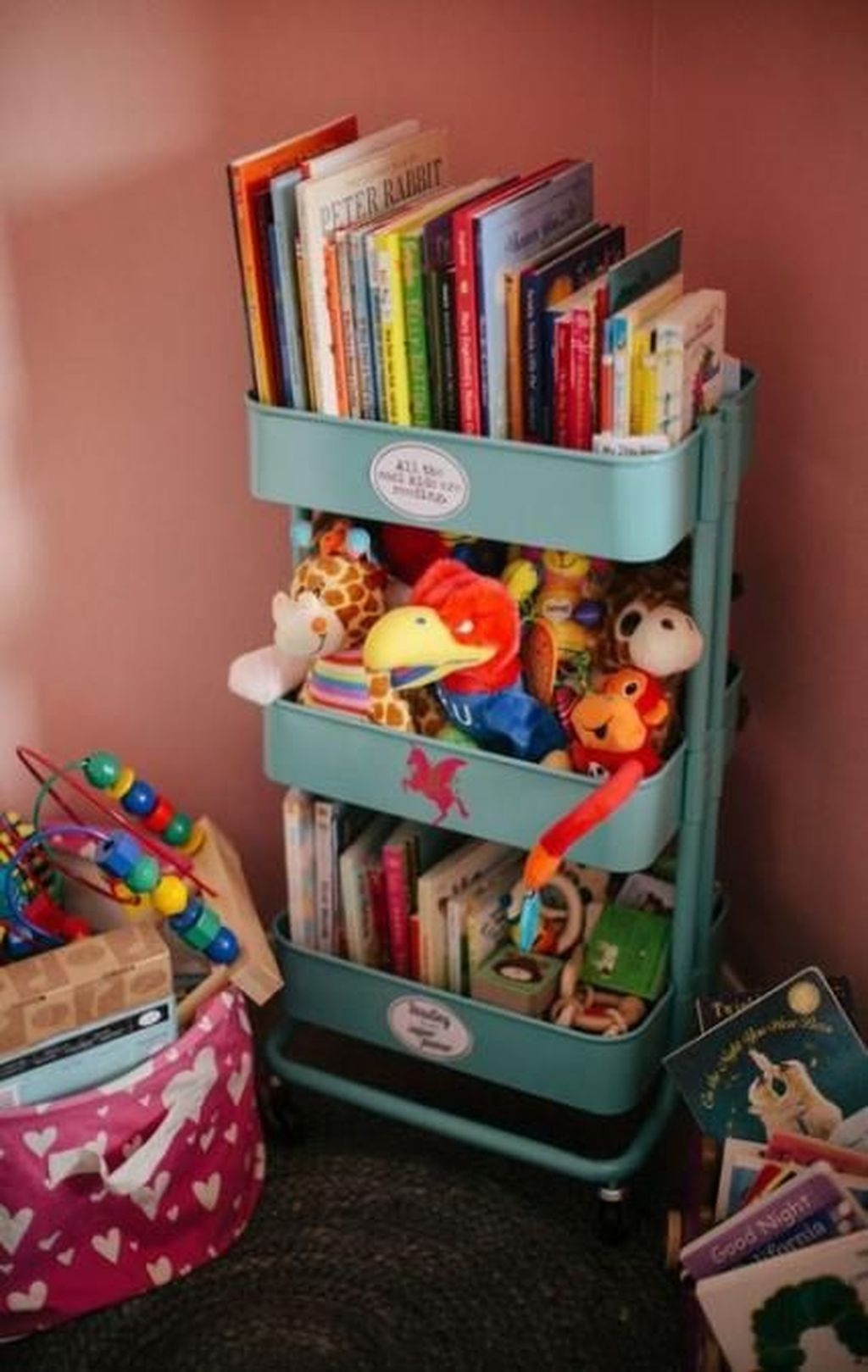 Metal changing table