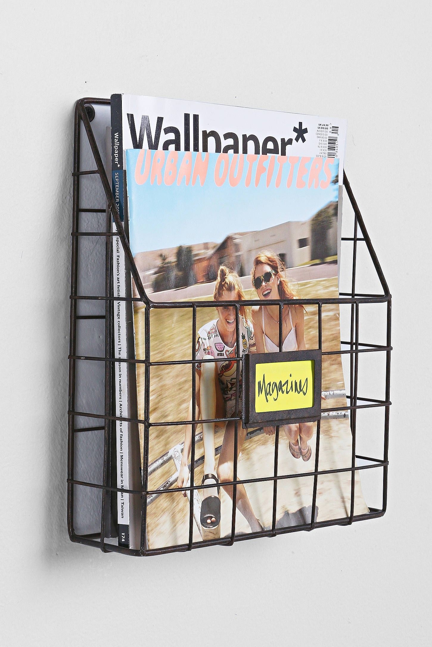 Metal magazine wall rack 9