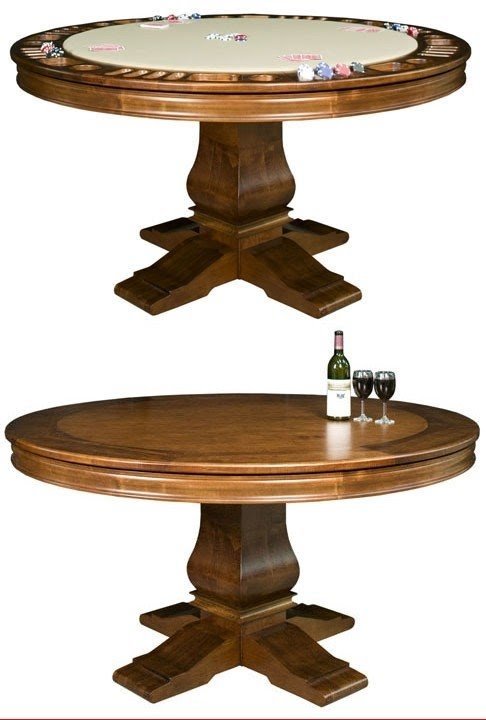 Poker tables and chairs