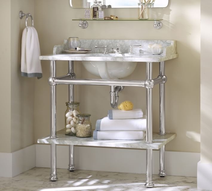 Pottery barn single sink vanity