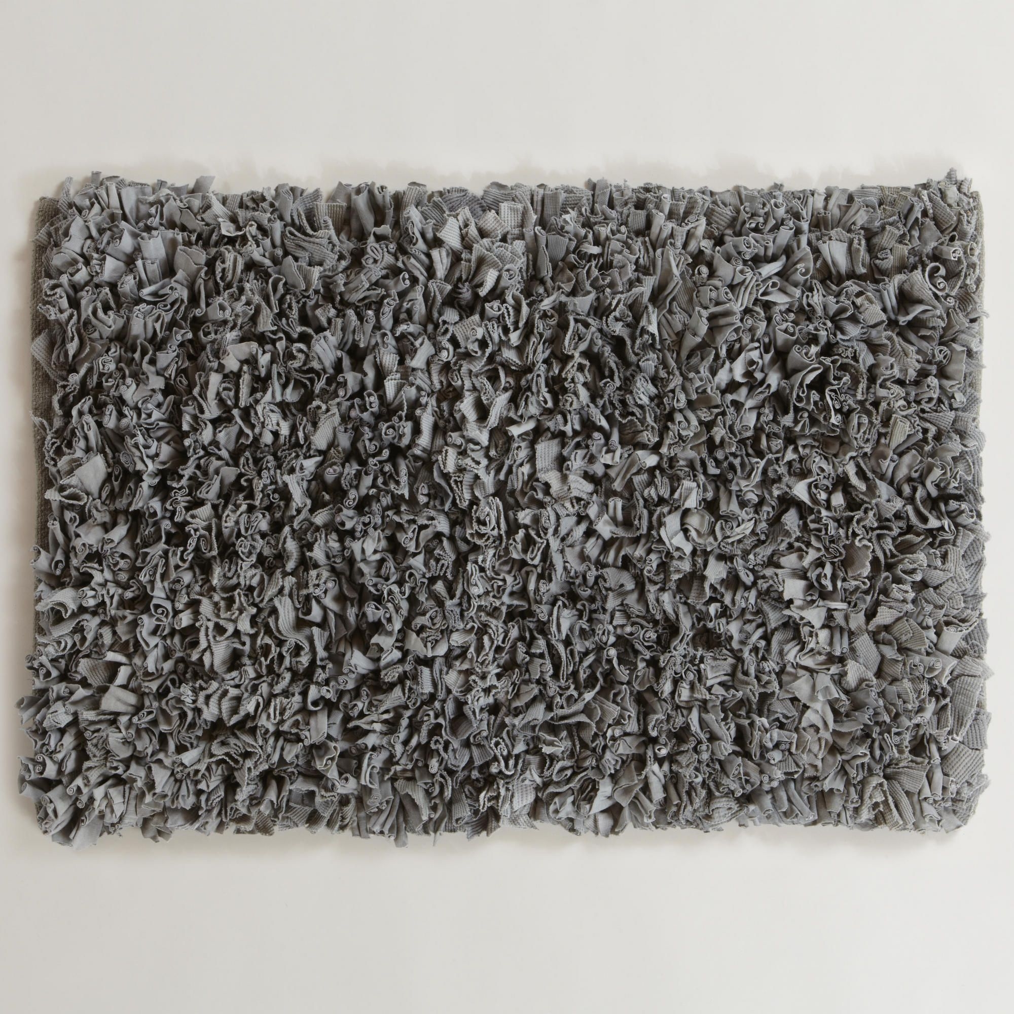 Shag bath mat