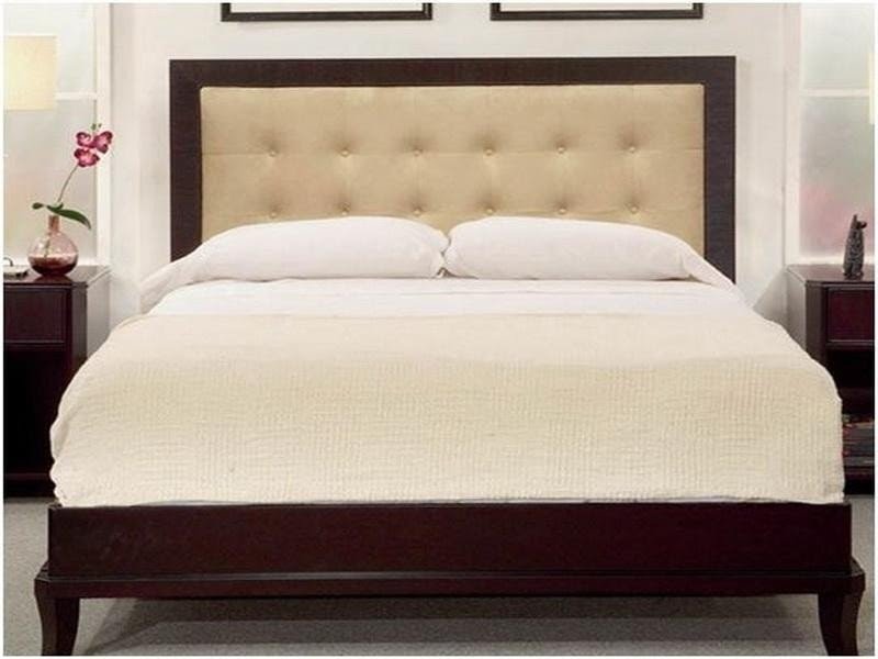 Tufted headboard with wood frame