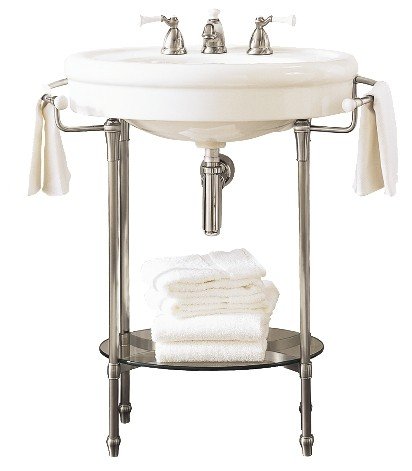Wide pedestal sink bases