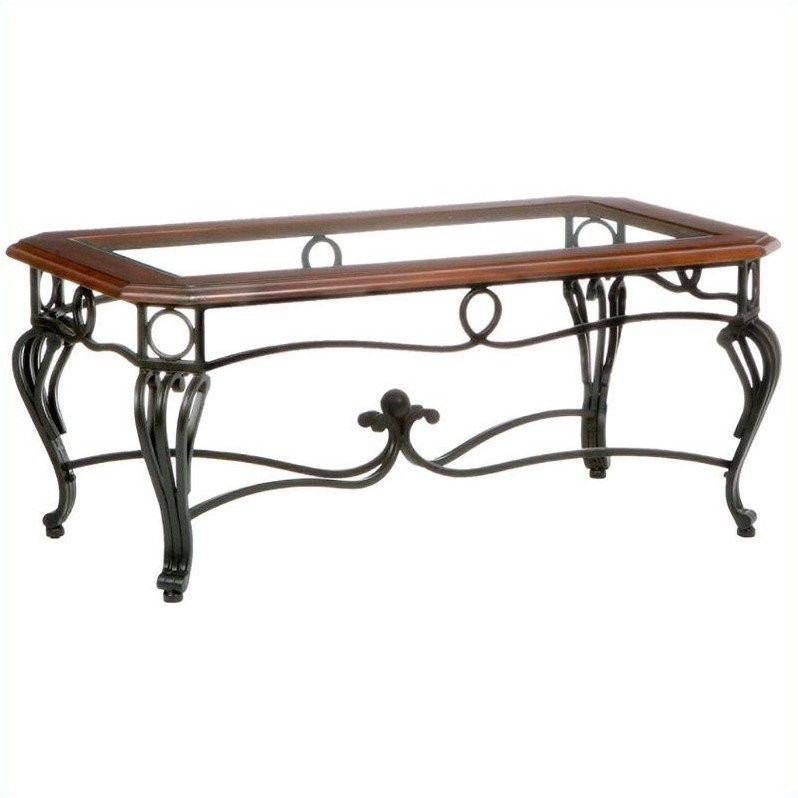 Aberdeen 3 Piece Coffee Sofa End Table Value Bundle Dark Cherry Metal Glass