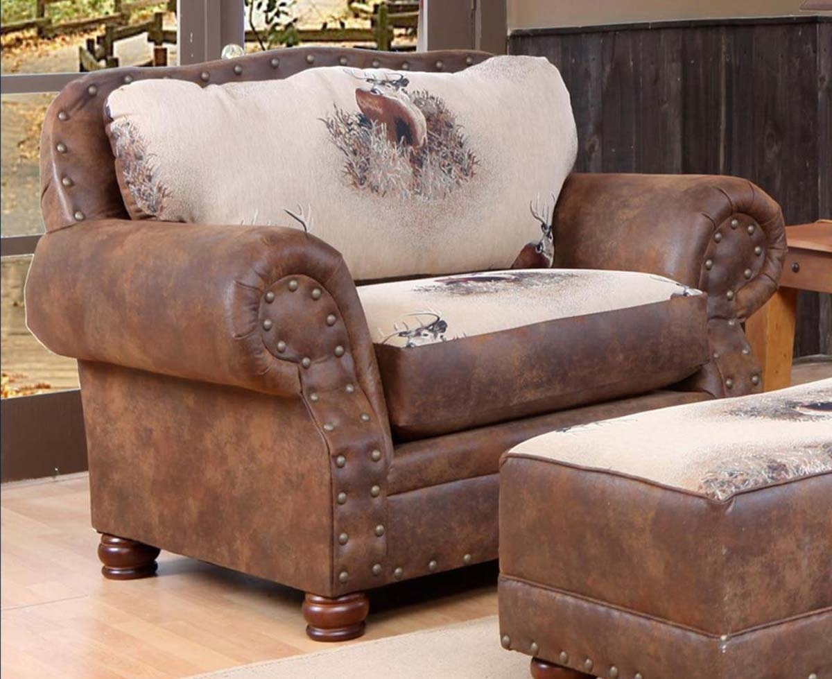 Chelsea Home Big Buck Chair and A Half Trophy Buck Multicolor - 4034-CH