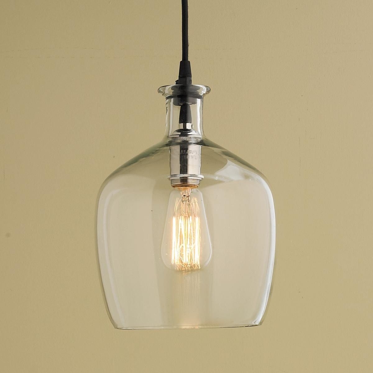 Glass pendant lighting for kitchen