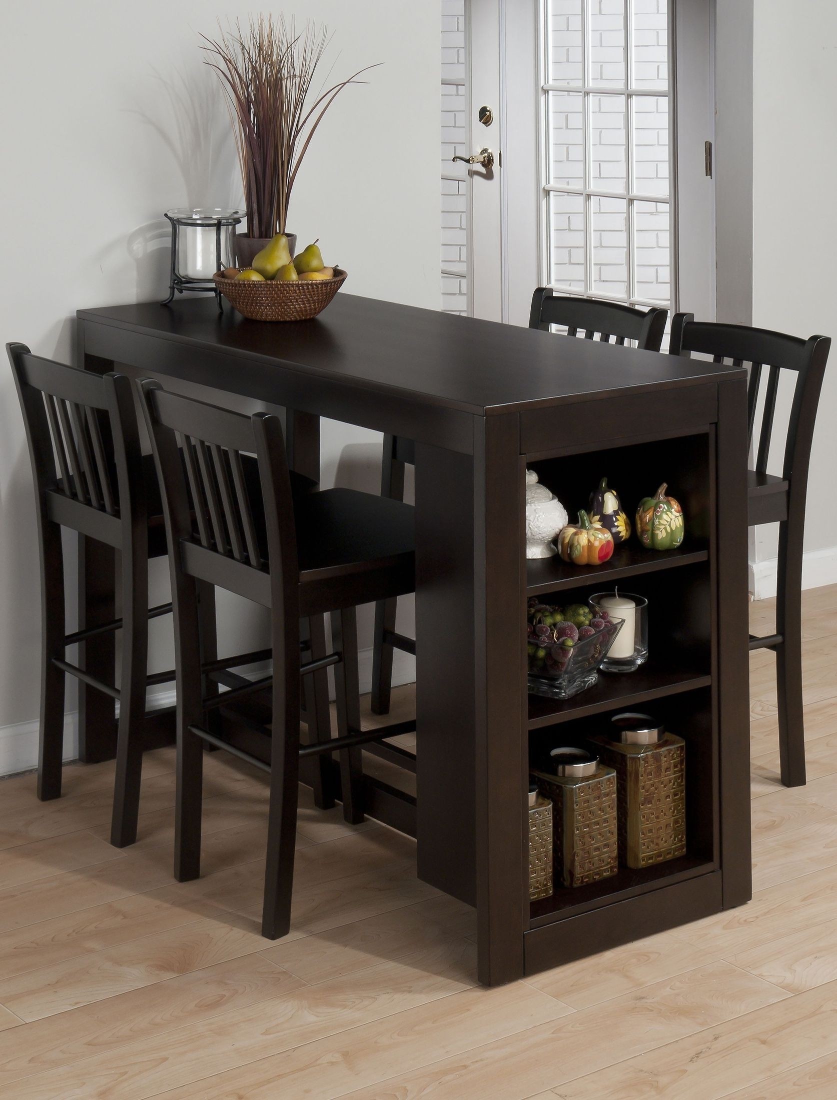 Jofran Counter Height Slat Back Maryland Merlot Set Of 2 Bar Stool