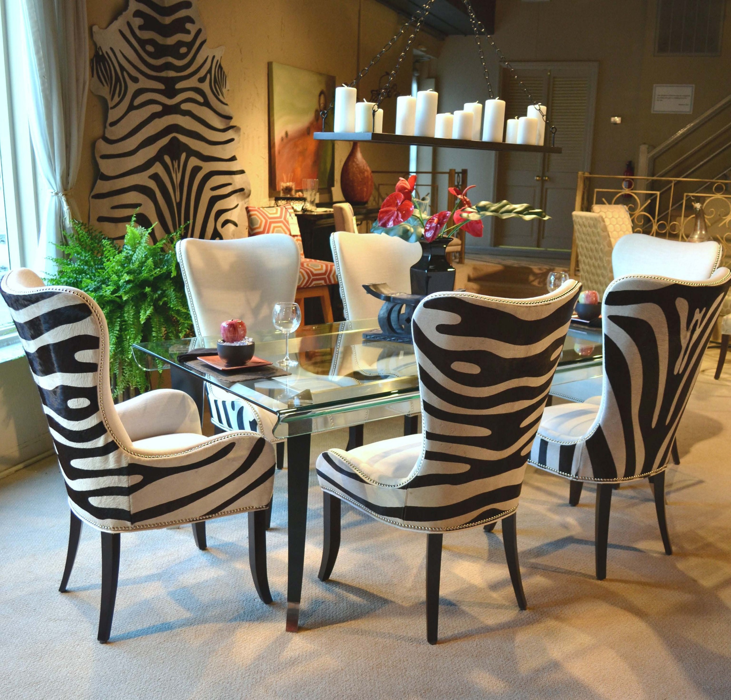 Leopard living room set