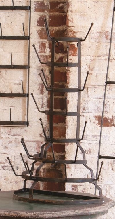Metal wall wine rack bottle holder 2