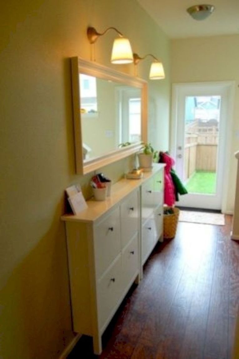 Narrow hallway cabinet