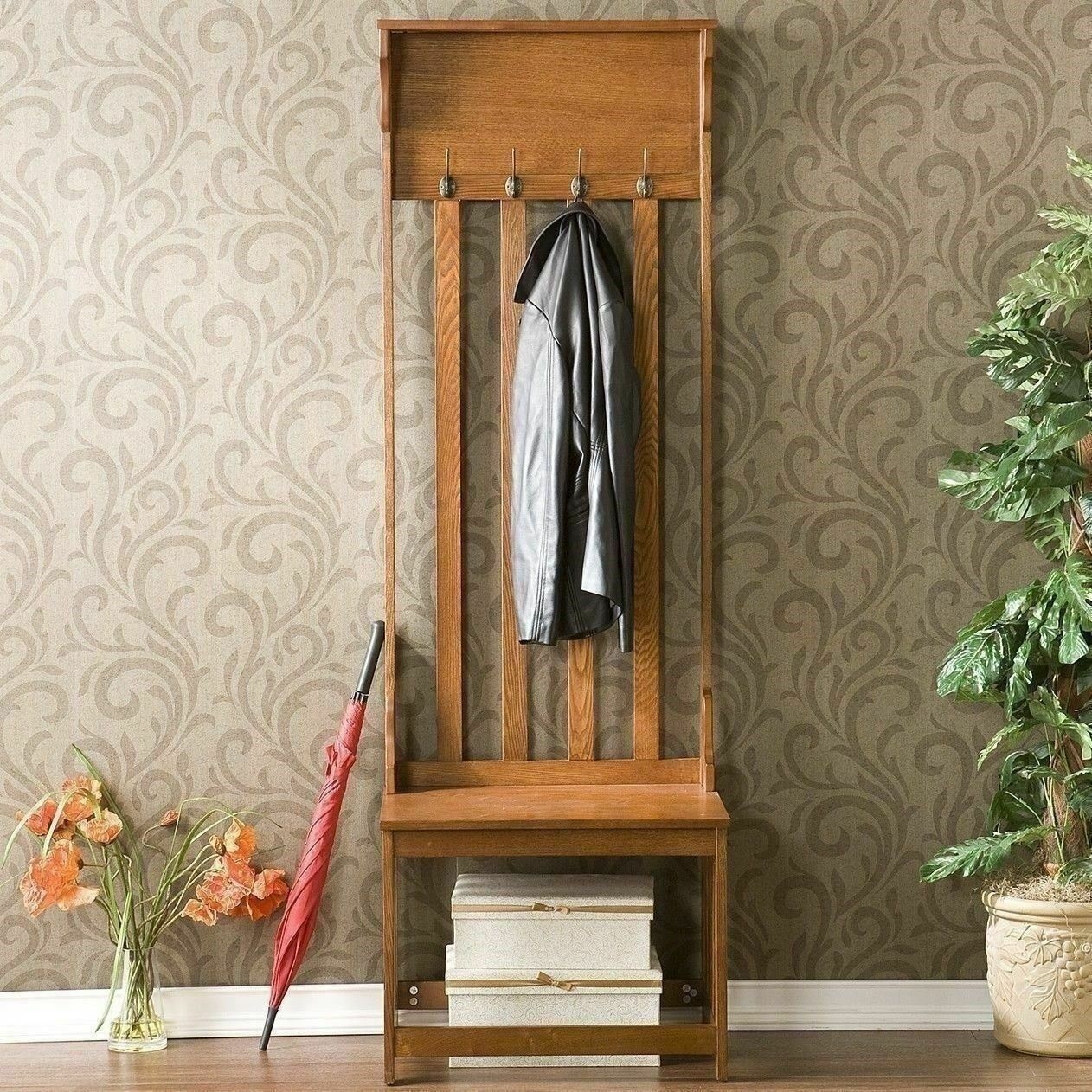 Placid Entryway Hall Tree