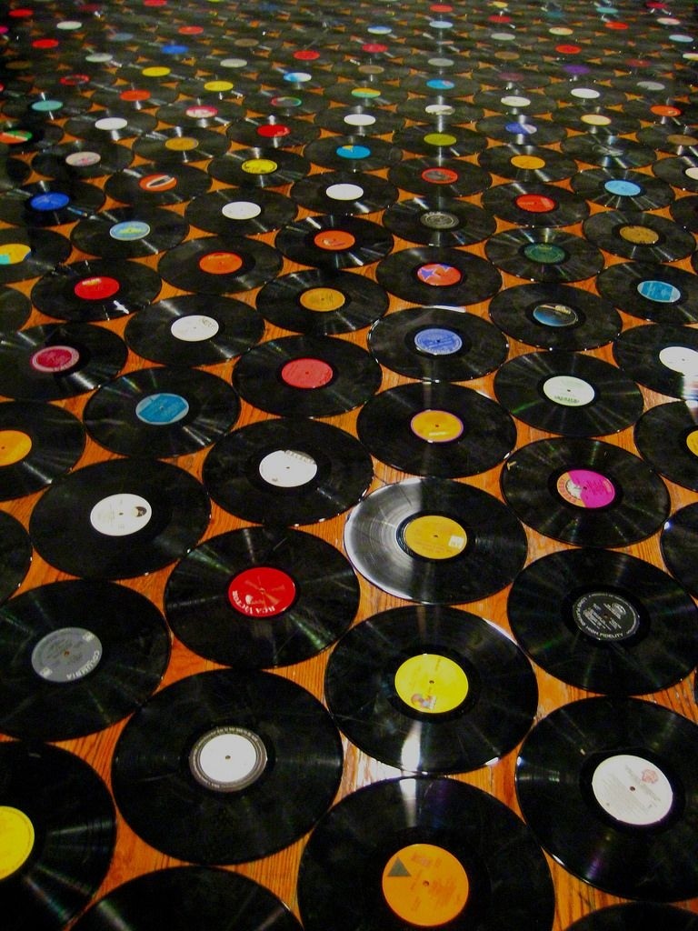 Retro vinyl tile