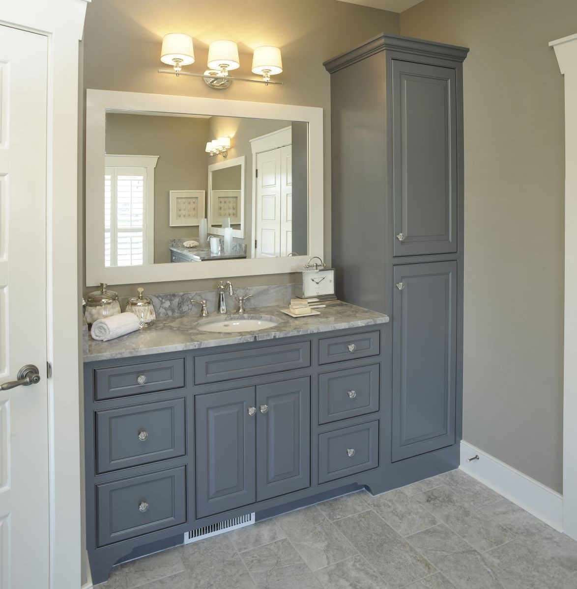 Tall linen cabinets for bathroom