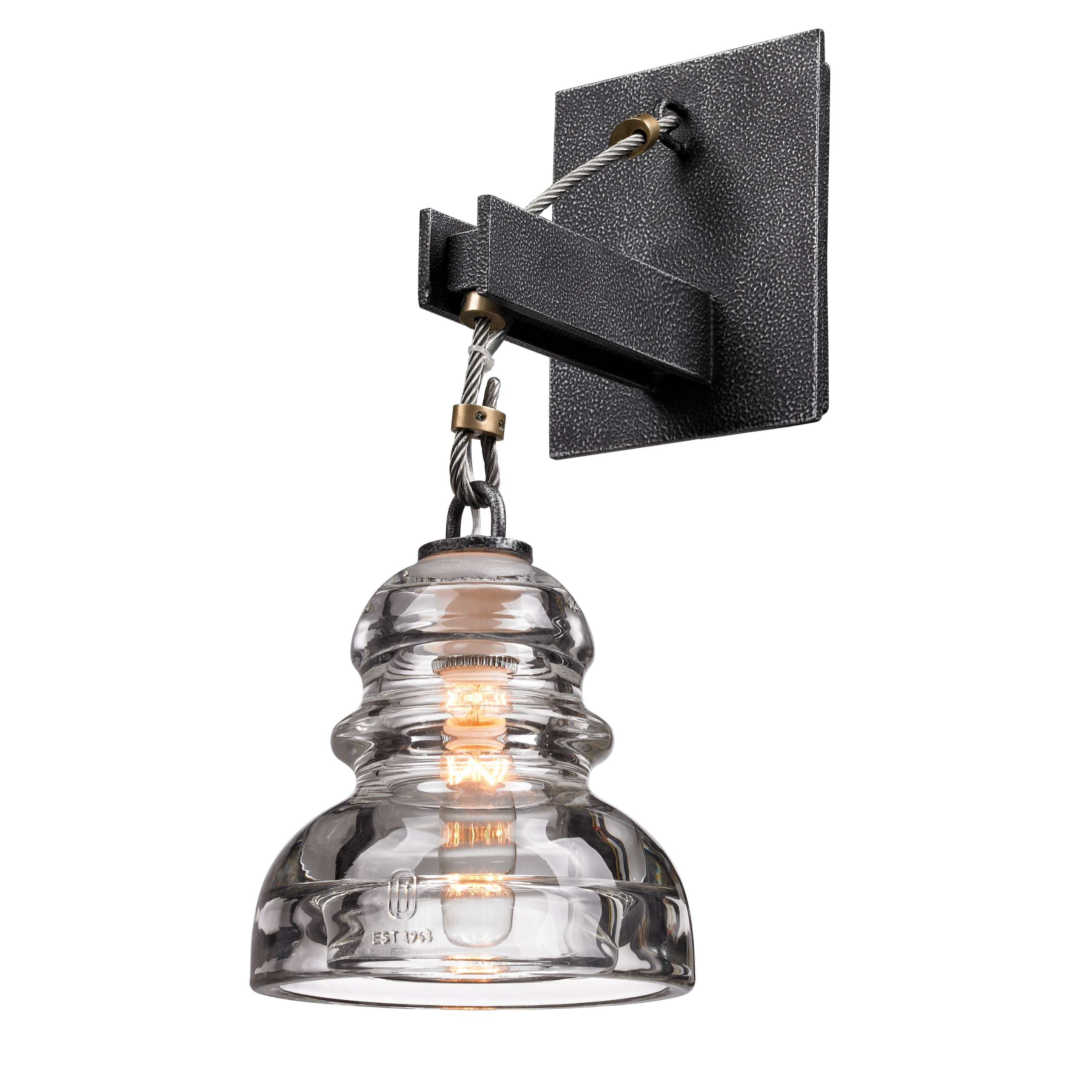 Wall bracket for hanging lamp