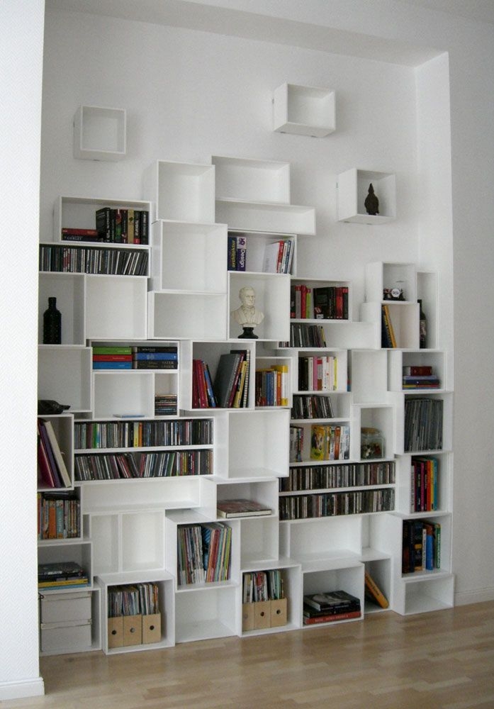 Wall mounted cd storage