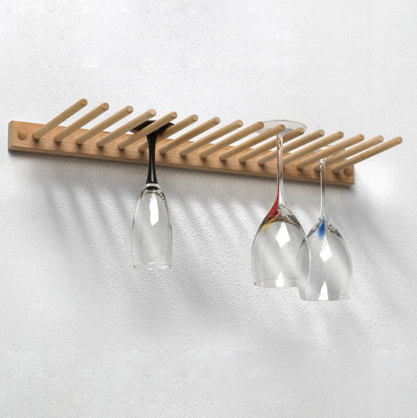 Wall Mounted Wine Glass Rack