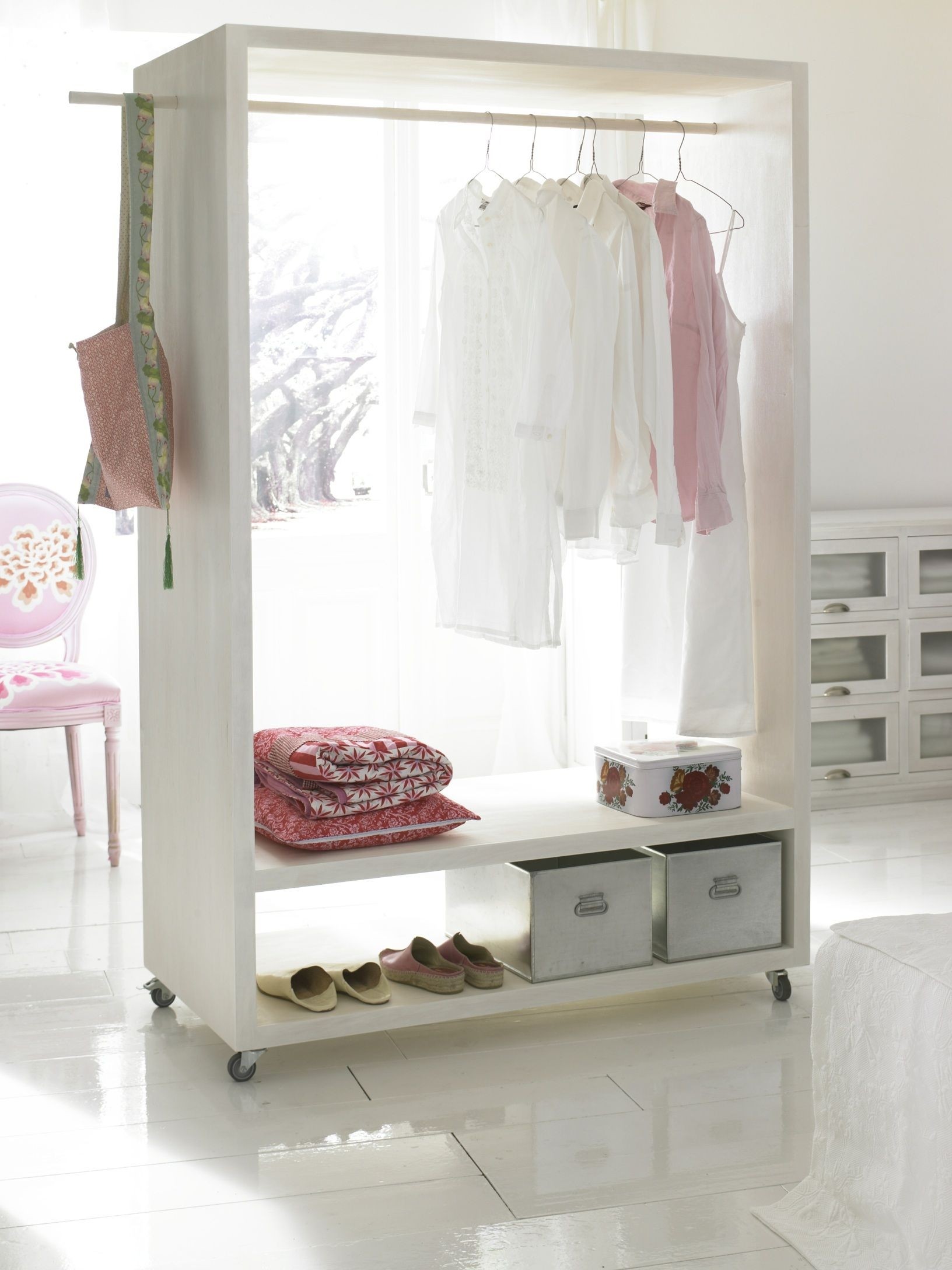 Wardrobe for hanging clothes