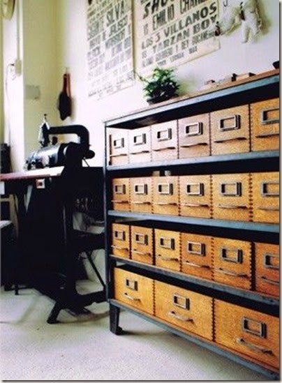 Wood storage cabinet with drawers 6