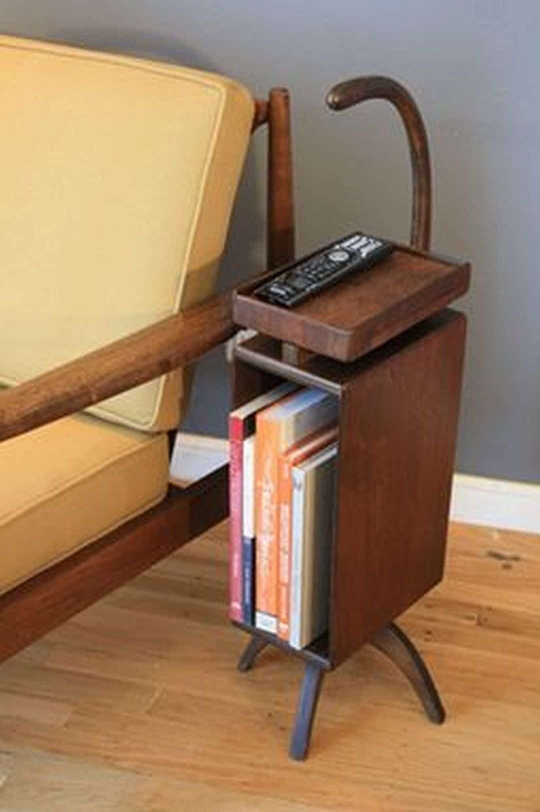Wood telephone table