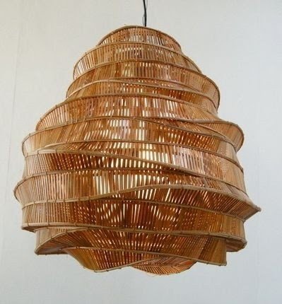Bamboo lighting fixtures