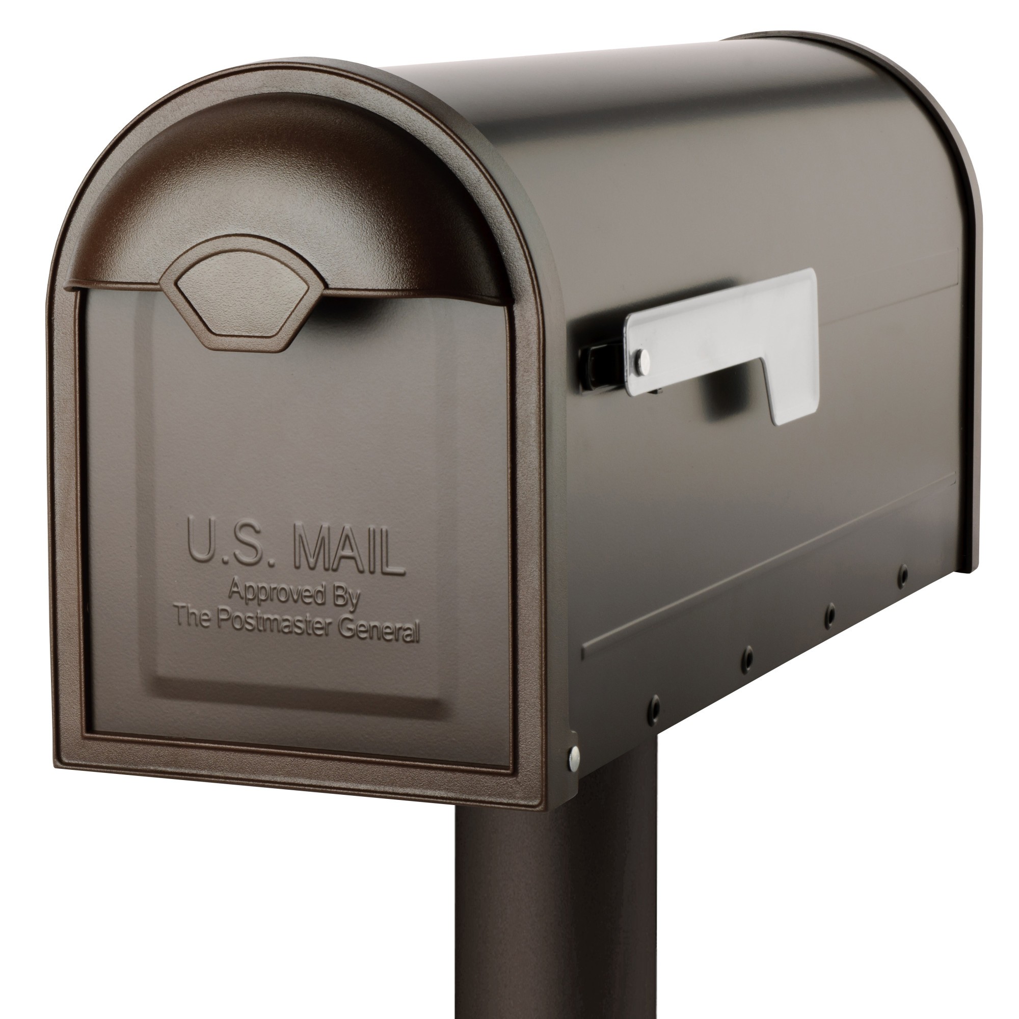 Bronze mailbox and post 5