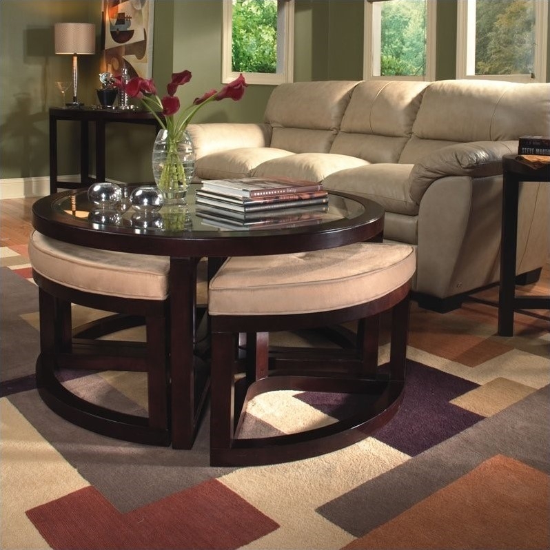 Coffee table with seats