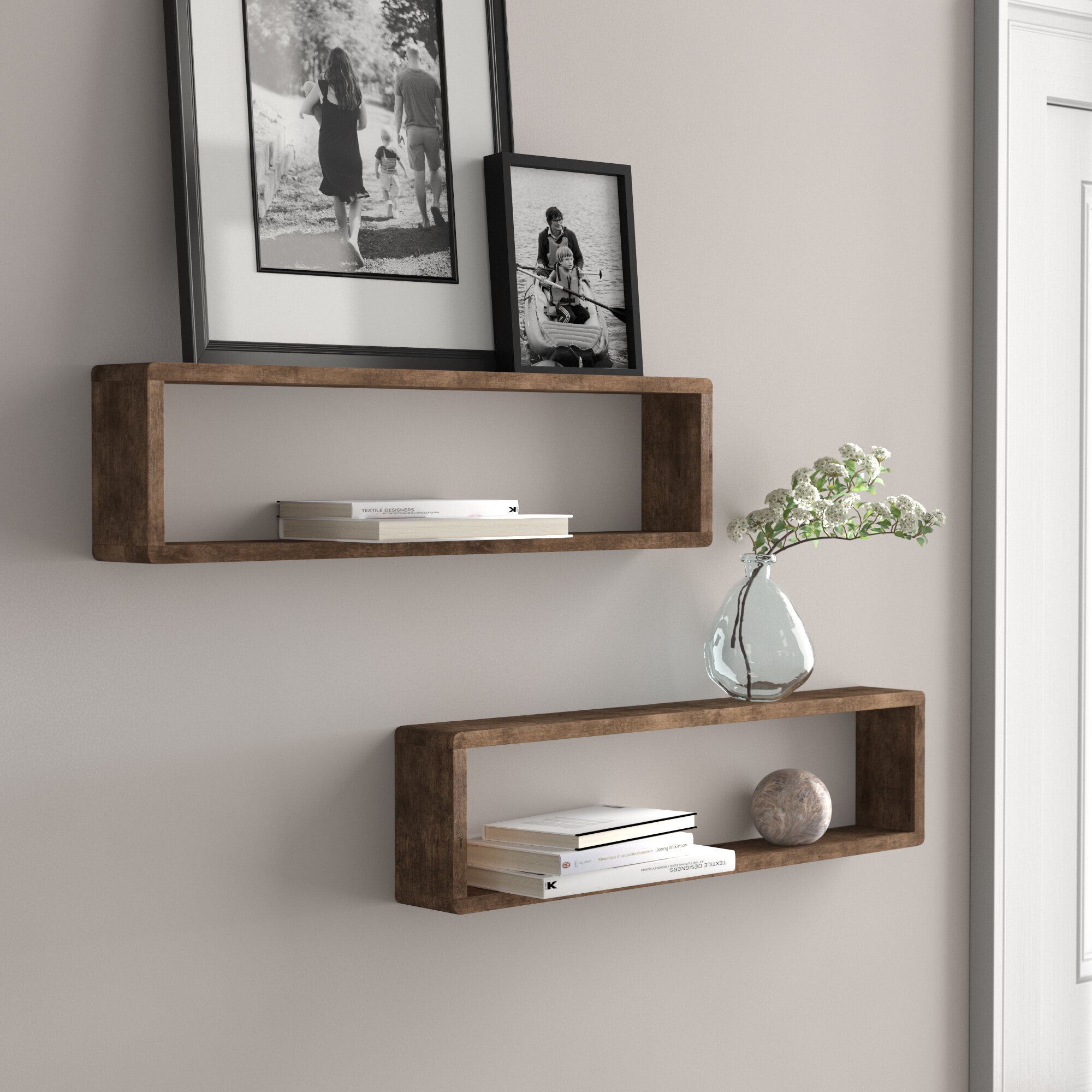 Conceal Floating Double Shelf