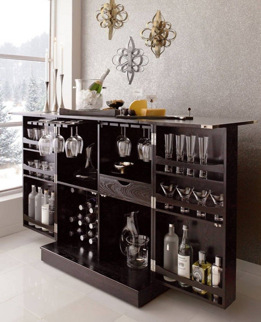 Crate and barrel liquor cabinet