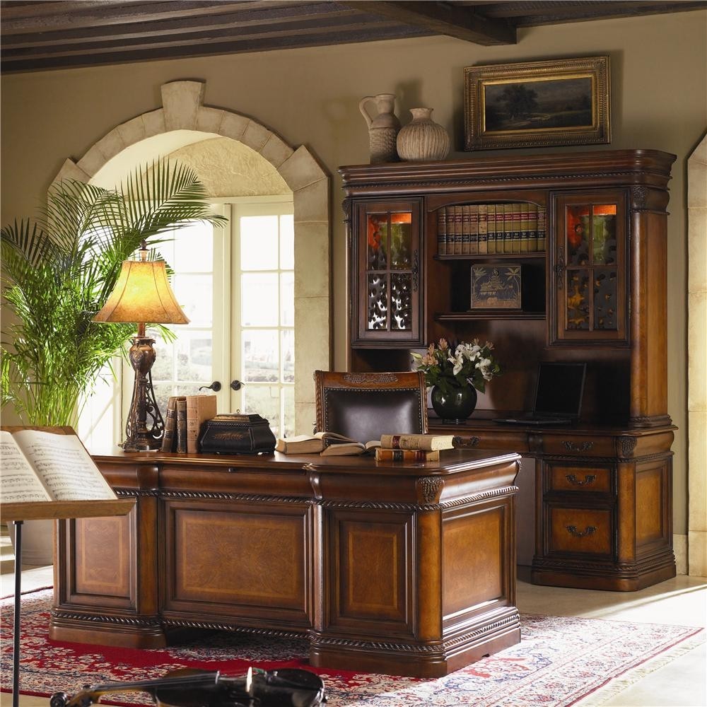 Desk and credenza set