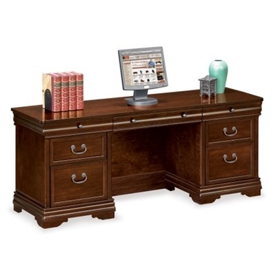 Executive desk and credenza 21