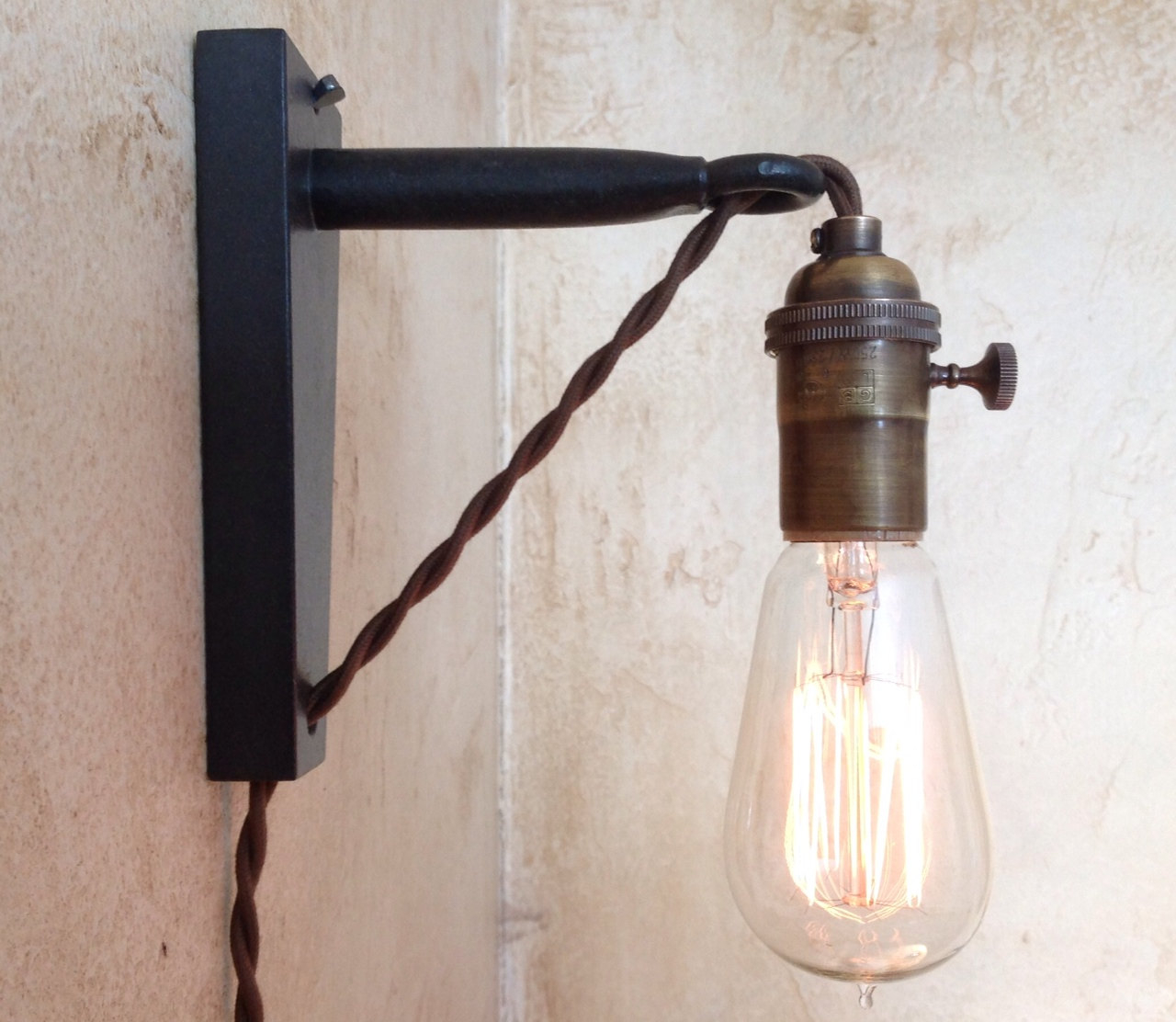 Hanging pendant wall sconce retro edison