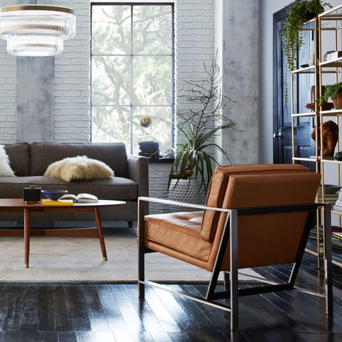 Have a seat finished in burnished bronze our metal frame