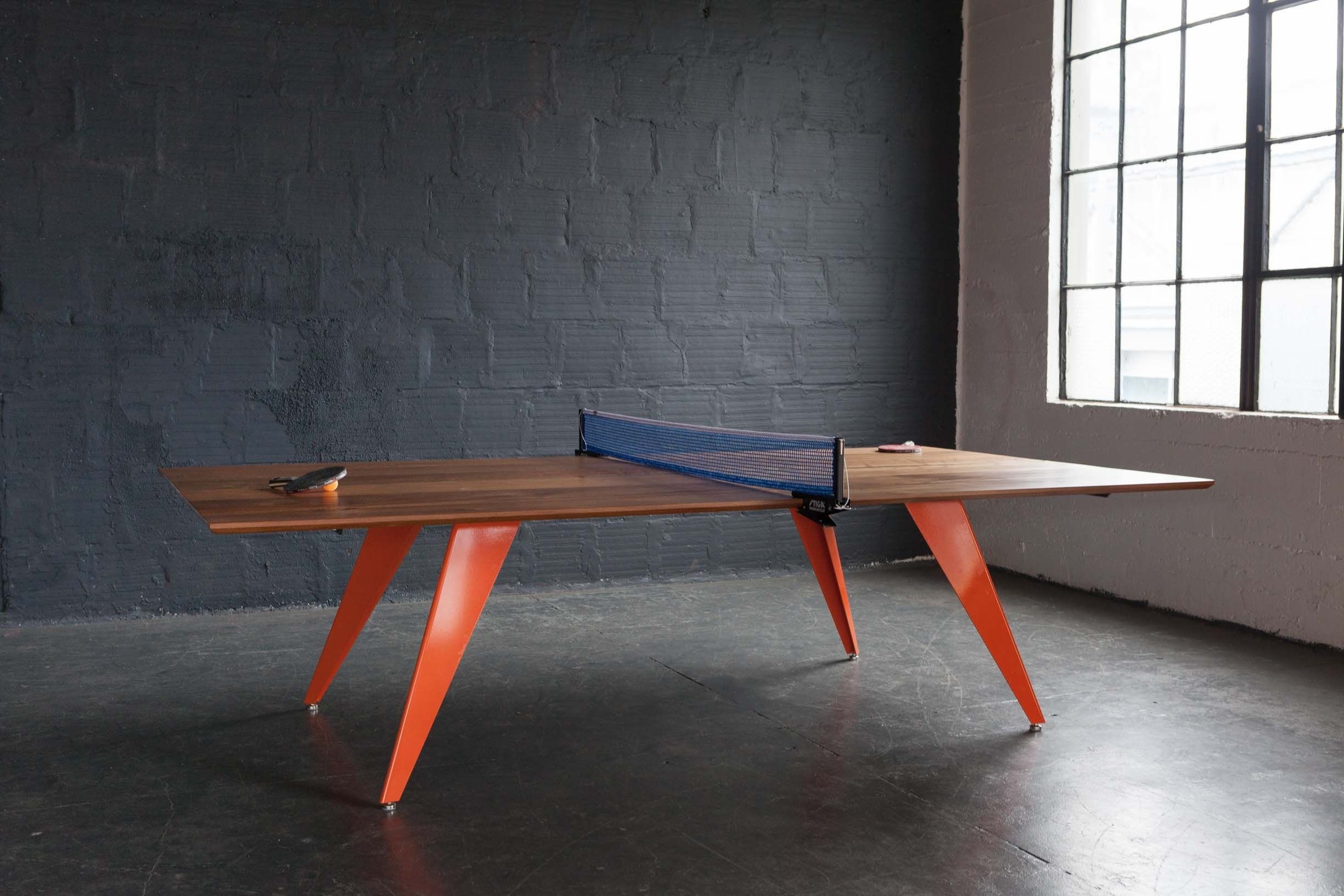 Homemade ping pong table
