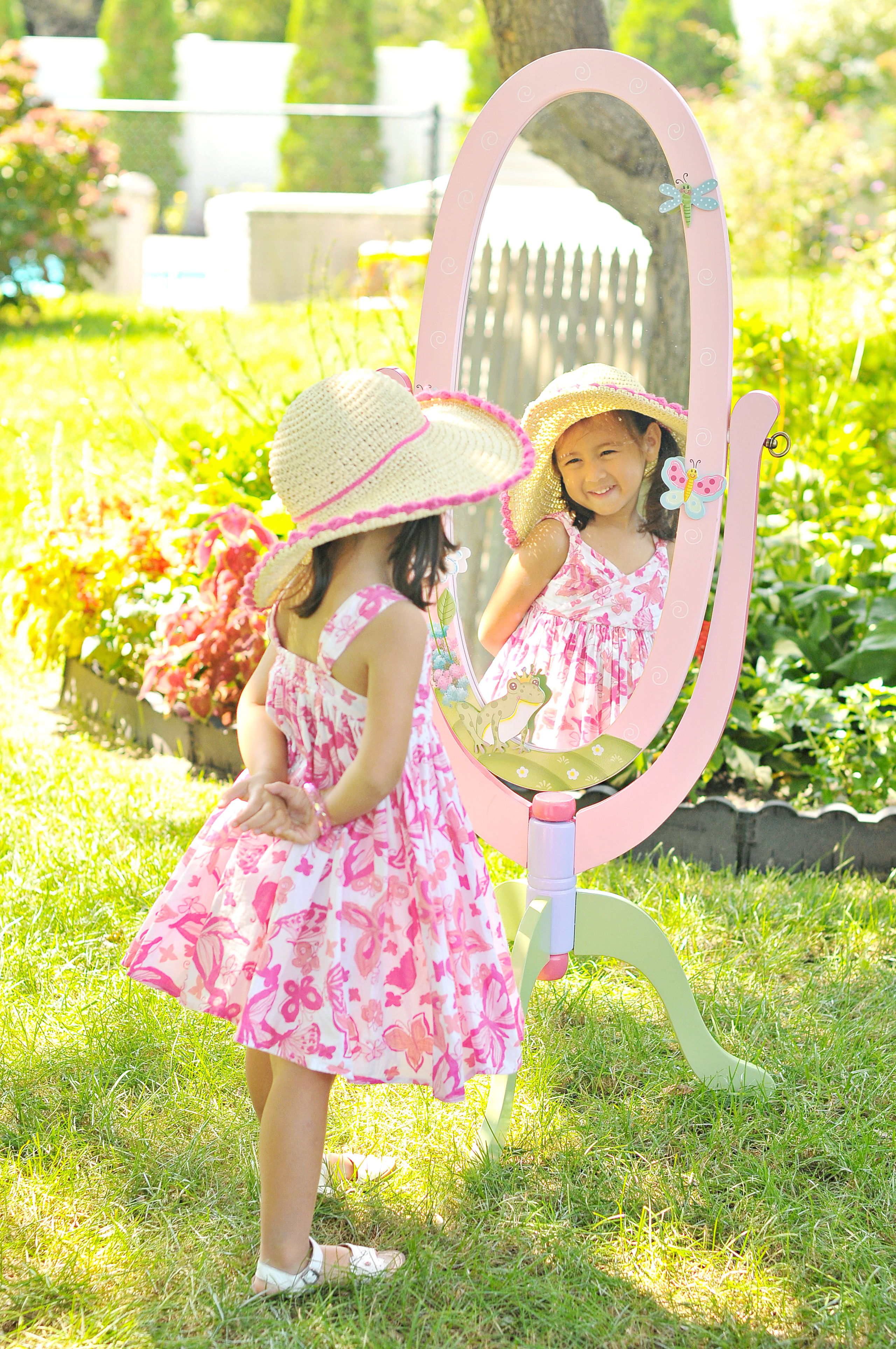 Magic Garden 51.5" H x 20" W Standing Mirror