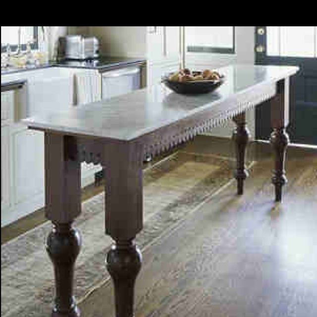 Narrow sofa table