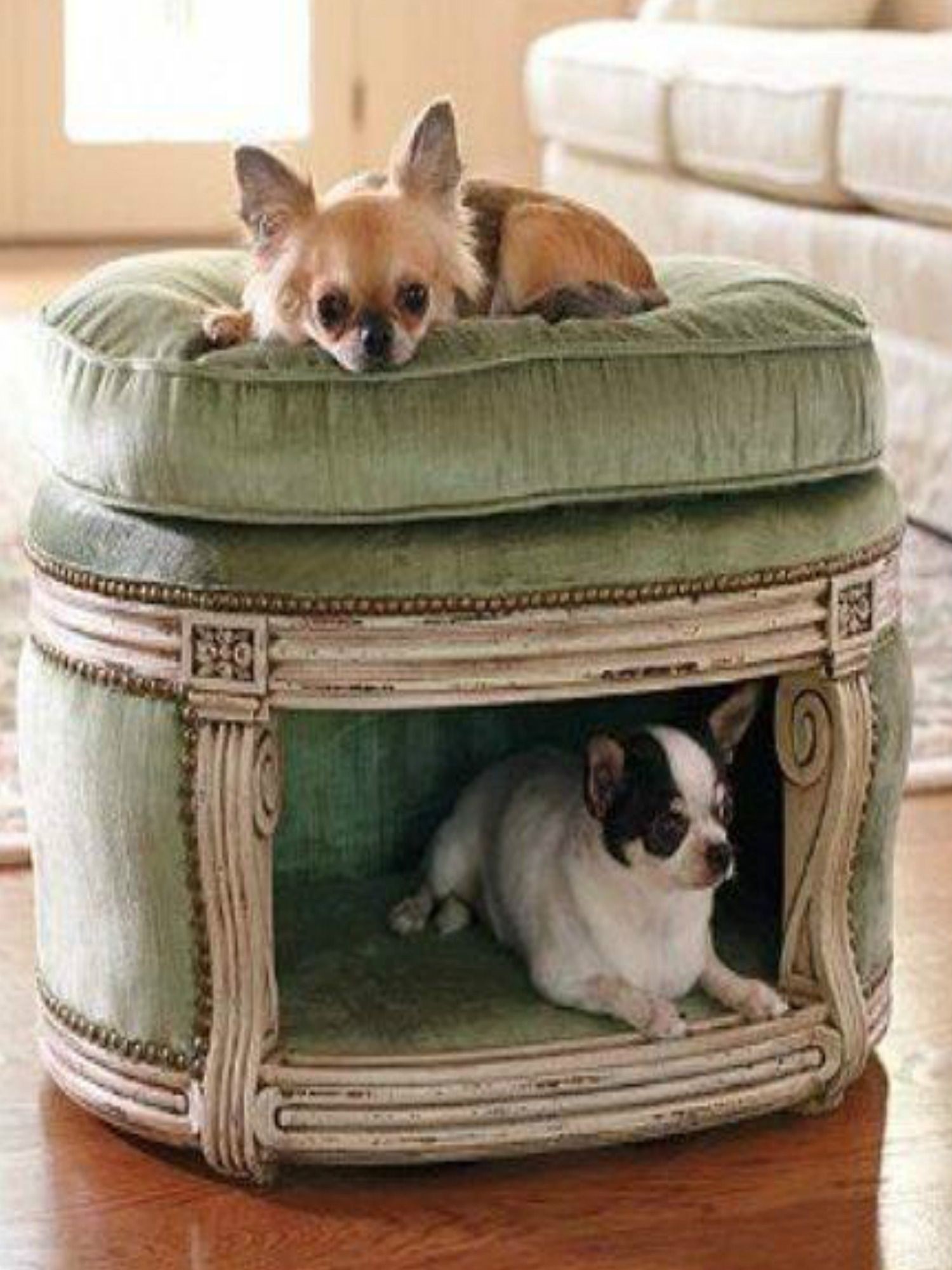 Pet bed ottoman