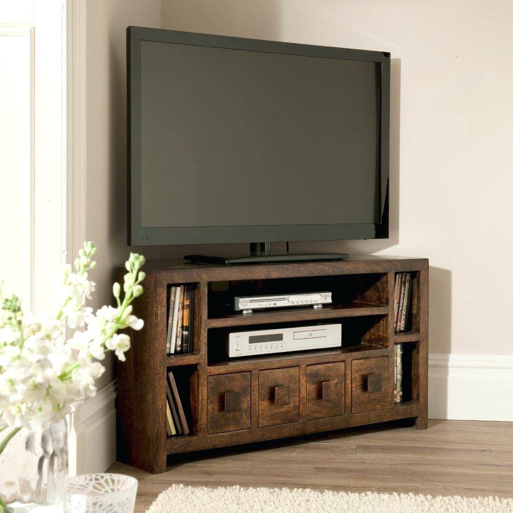 Rustic corner tv unit